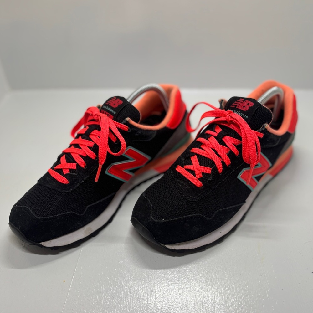 New Balance 515 Women’s Size 10 Black Coral Teal Retro Running Sneakers WL515BLC - Picture 2 of 12